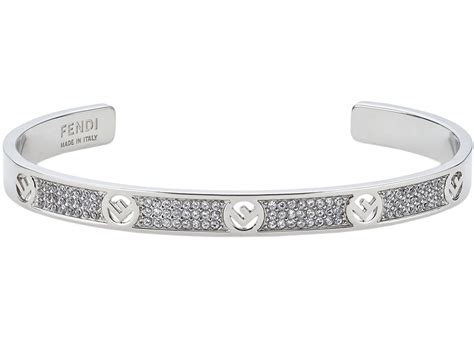 fendi bracelet silver|fendi buckle hinge bracelet.